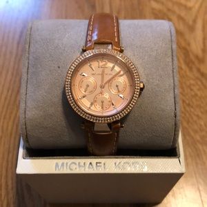 Leather band Michael Kors Watch